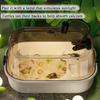 Mavdecll Turtle Aquarium Habitat, Transparent Turtle Tank Kit with Basking Lamp and 3-Layer Filter, Large-Platform Enclosure for Small Reptiles and Turtles view 2