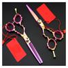 AYCDL Left-Handed Stainless Steel Salon Hair Cutting Shears, Purple, No Bag view 3