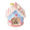House-Shaped Ceramic Hamster Hideout Bed view 1
