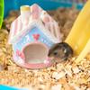 House-Shaped Ceramic Hamster Hideout Bed view 3