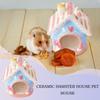 House-Shaped Ceramic Hamster Hideout Bed view 4