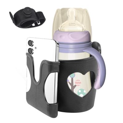 Scooter Drink Holder and Adjustable Stroller Phone Holder