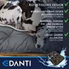 EDANTI Dog Bed Mat for Small to Large Dogs (Brown with Gold Bones, 70x50 cm) view 3