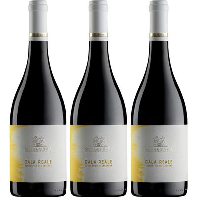Sella & Mosca Cala Reale Vermentino DOC Dry White Wine from Sardinia, Italy, incl. FeinWert E-Book (3 x 0.75 L)