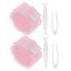 minkissy Invisible Double Eyelid Strips, 2 Sets with Double-Fiber Strips and Fork Tweezers view 4