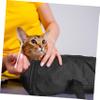 Cat Bathing Bag with Zipper and Mesh Pocket for Nail Trimming view 4