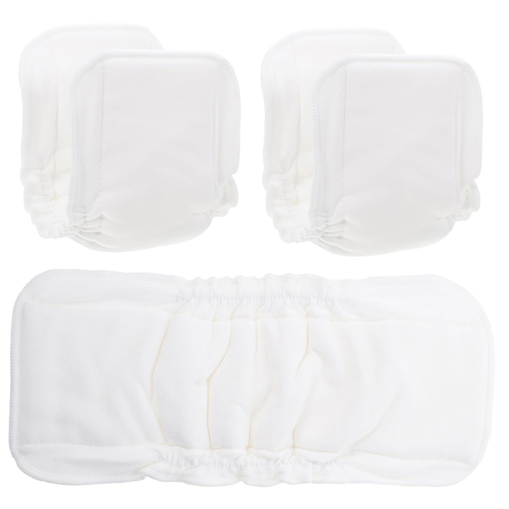 Washable Baby Diapers, 3-Pack, Bamboo Cotton, for Newborns