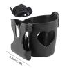 Walker and Stroller Drink Holder, 8.5 cm Phone Holder, 360° Rotation, for Wheelchairs view 2