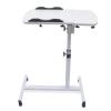RUWLFE Rolling Bedside Table, Height-Adjustable Laptop and Sofa Desk view 1