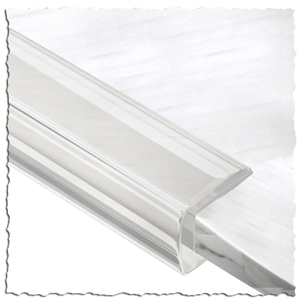 WXGMP Transparent U-Shaped Edge Protector, 10 m × 12–13 mm