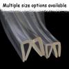 WXGMP Transparent U-Shaped Edge Protector, 10 m × 12–13 mm view 3