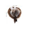 Happyyami Bird Nest Decor with Artificial Eggs and Birds, Moss-Look Ornament for Indoor and Outdoor Use view 2