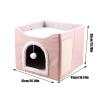 Large Cat Cave - Foldable Cozy Bed view 2