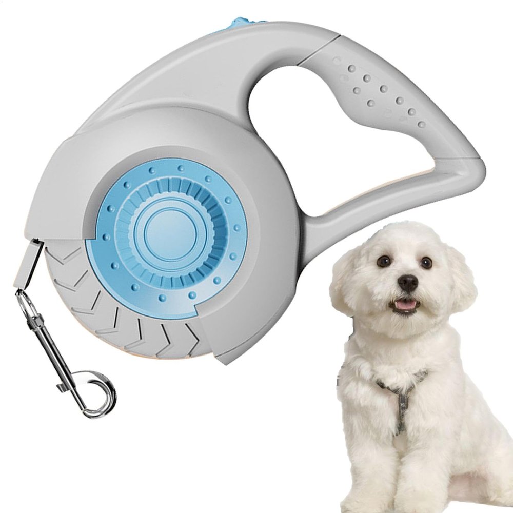 Retractable Dog Leash, Chew-Resistant, Lock/Release, Non-Slip Handle, 5