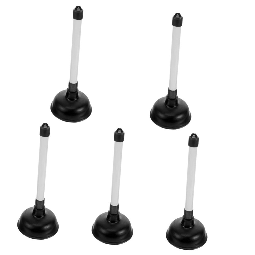Healvian 5-Piece Plunger Set for Toilets and Sinks