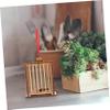 Portable Wooden Cricket Cage for Children, Beige, 1 Piece view 4