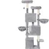 Hoppa! - Large Cat Tree - 3 Cat Caves - Gray view 3