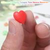 QUARKZMAN 10 Pairs Heart-Shaped Silicone Eyeglass Ear Grips, Red view 4