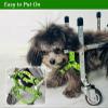 Jievmrs Adjustable 4-Wheel Dog Wheelchair, Full Support for Front and Rear Legs, Aluminum Rehabilitation Walker (S) view 2
