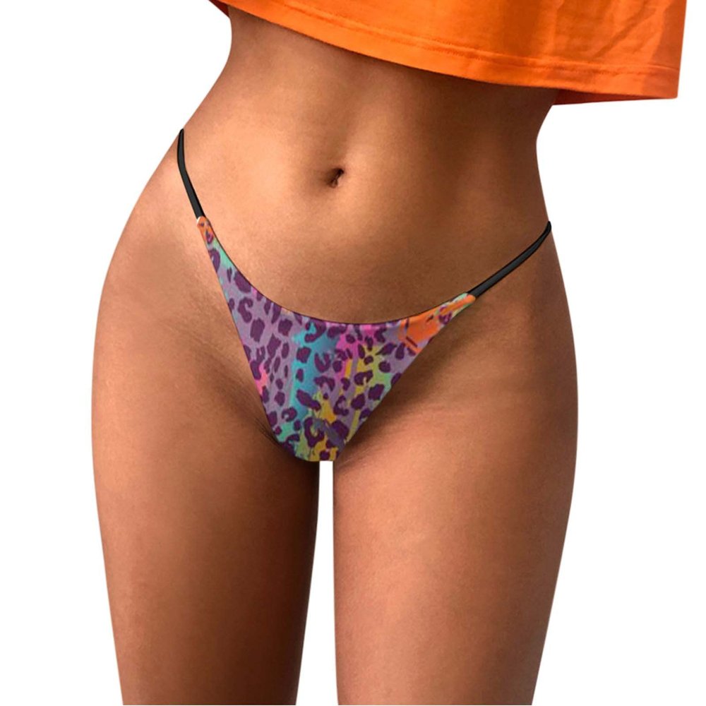 Women's Black Thong Underwear
