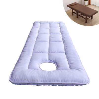 LXJDDLD White 70 x 185 cm Non-Slip Lash Bed Cushion with Face Hole