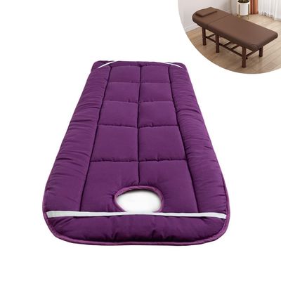 LXJDDLD Purple R 60 x 180 cm Non-Slip Lash Bed Cushion with Face Hole