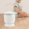 Milageto Portable Bedpan Urinal with Lid, Thickened PP, White view 4
