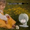Silent Transparent Hamster Wheel with Adjustable Stand view 2
