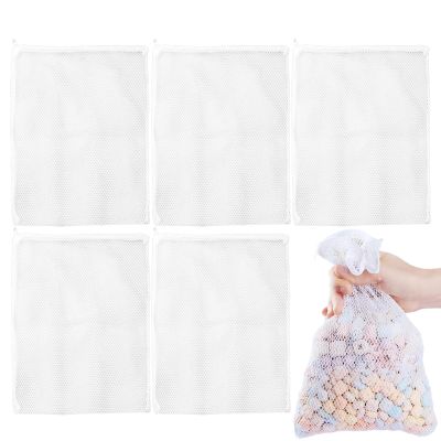 Aquarium Filter Media Bags | 5x Reusable Fine Mesh Bags for Fish Tank Filters