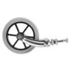 Wheelchair Replacement Front Caster Fork with Bracket and Bearing, Steel Tube view 1