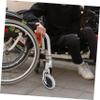 Wheelchair Replacement Front Caster Fork with Bracket and Bearing, Steel Tube view 4