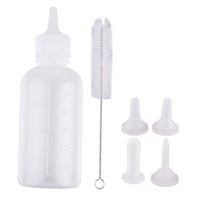 Happyyami Silicone Pet Milk Bottles, 120 ml, 6-Pack for Cats and Dogs