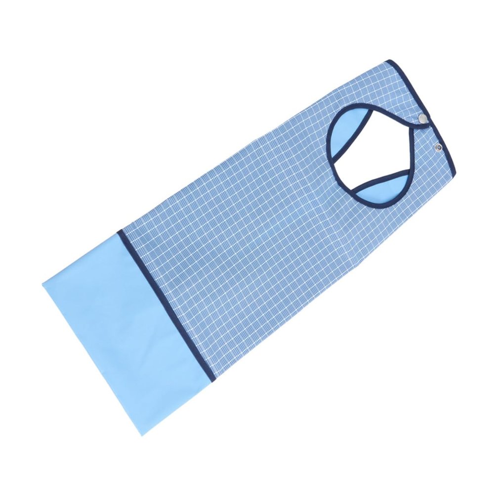 Adult Bib, Plaid, Double-Layer, AB-235e