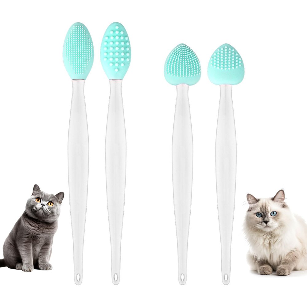 4-Piece Cat Acne Brush Set