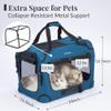 PetMasion Extra-Large Cat Carrier for 2 Cats, Soft-Sided Travel Bag, XL, 61 × 41.9 × 41.9 cm view 2