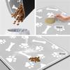 Pet Feeding Mat with Rubber Backing, Light Gray, 40 x 60 cm view 2