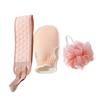 FOMIYES Bath Towels with Exfoliating Gloves, Back Scrubber and Massage Ball for Full-Body Exfoliation view 1