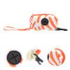 BESPORTBLE Portable Fabric Pet Waste Bag Holder, Orange view 2