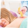 Healeved 2-Set Horn Gua Sha Scraping Tools for Muscle Relaxation and Facial Massage, Yellow, 6 Pieces view 2