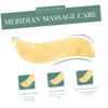 Healeved 2-Set Horn Gua Sha Scraping Tools for Muscle Relaxation and Facial Massage, Yellow, 6 Pieces view 3