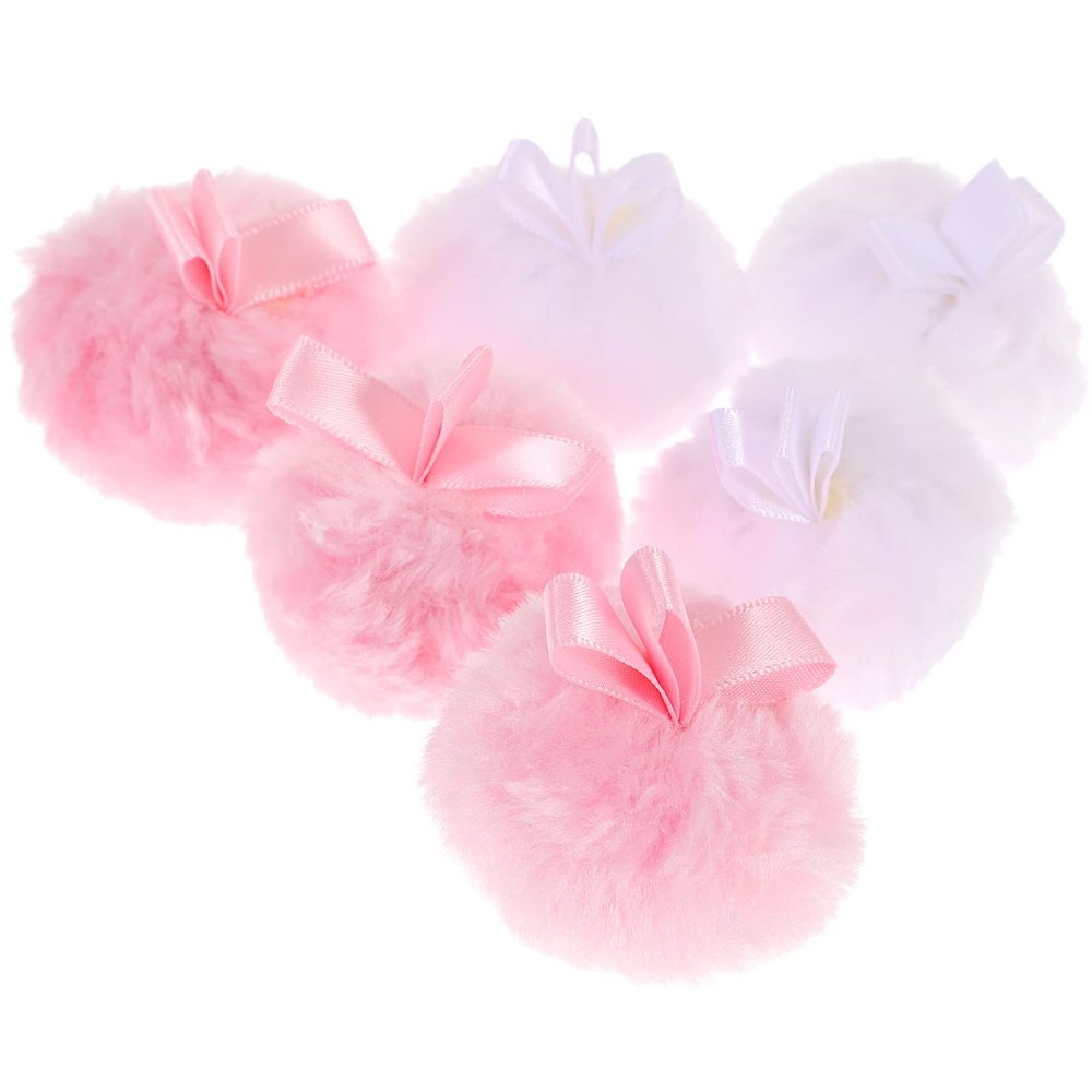 6 Cotton Powder Puffs for Women and Girls