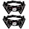Bow Ties for Cats and Dogs, Adjustable, Paris Eiffel Tower, Bicycle and Heart, 2-Pack view 1