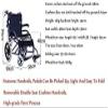 RONGSHEN Folding Adult Transport Wheelchair with Flip-Up Armrests view 3