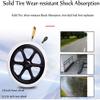 RONGSHEN Folding Adult Transport Wheelchair with Flip-Up Armrests view 4