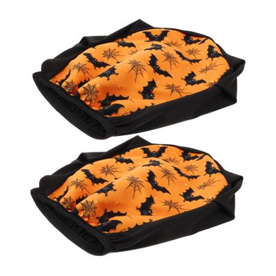 2-Piece Polyester and Elastane Car Headrest Cover Set