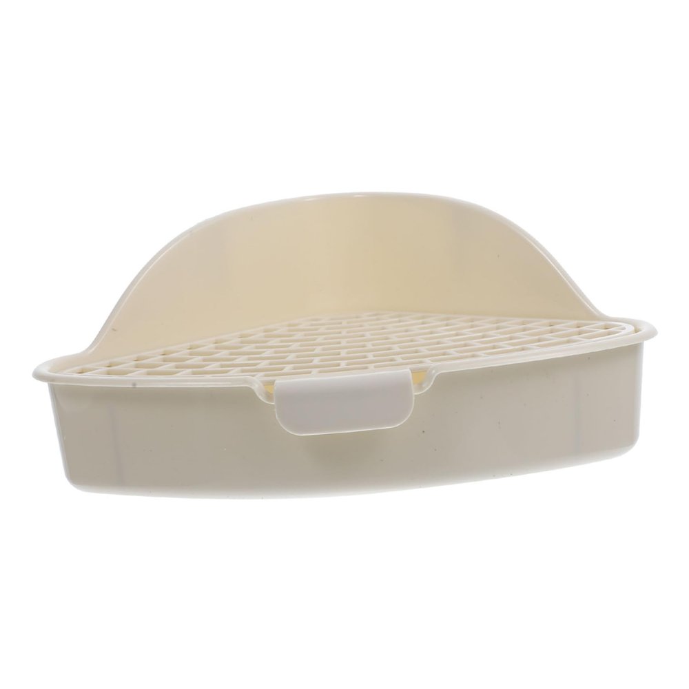 Veemoon Triangular Plastic Pet Toilet with Filter Base