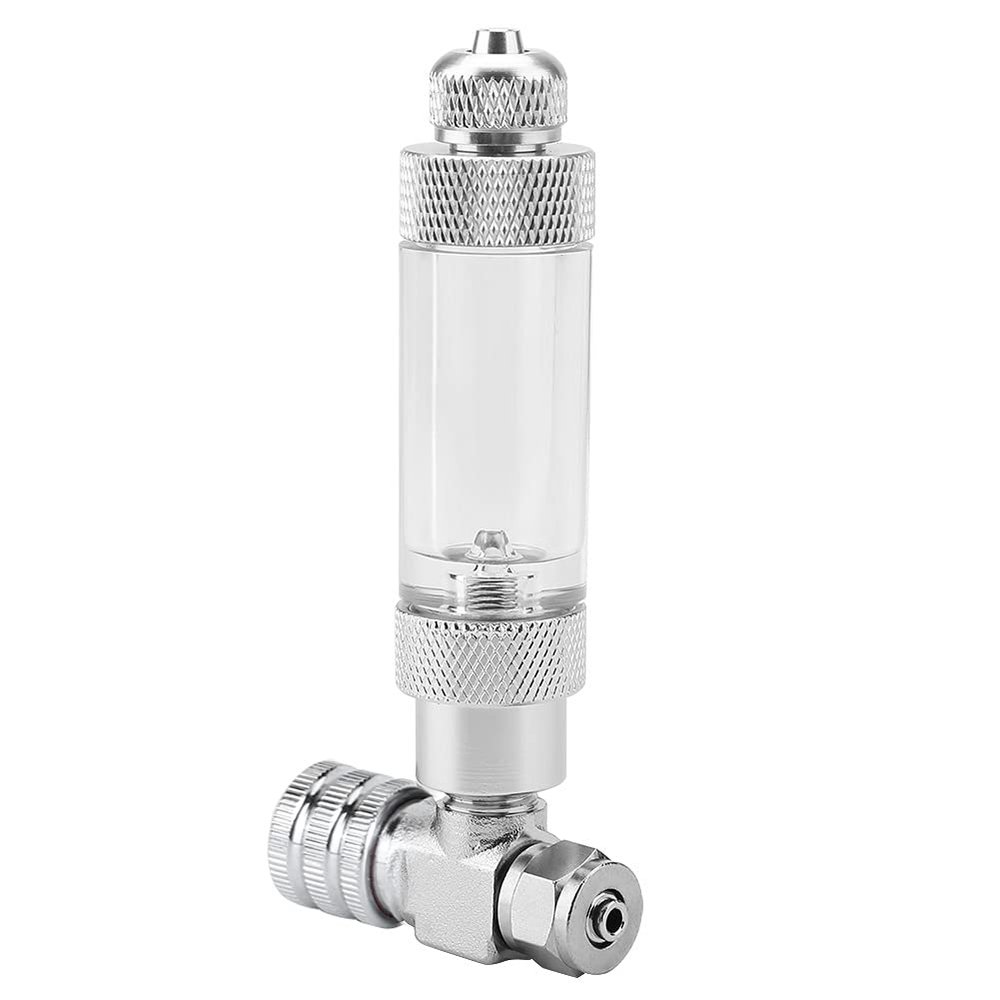 Saluaqui High-Precision CO2 Regulator Needle Valve with Check Valve and Bubble Counter for Aquariums