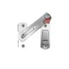 HEXHUASR Door Latch, 180-Degree Stainless Steel Sliding Bolt, White, 4 in, 1 Pc view 2