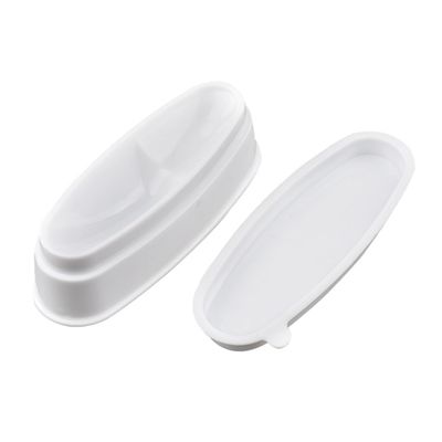 French Nail Powder Dish, White PVC