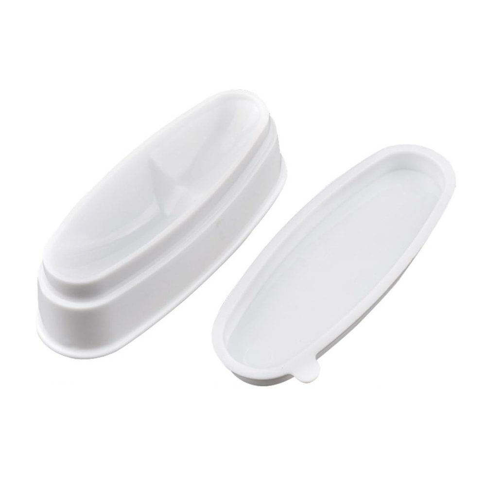 French Nail Powder Dish, White PVC
